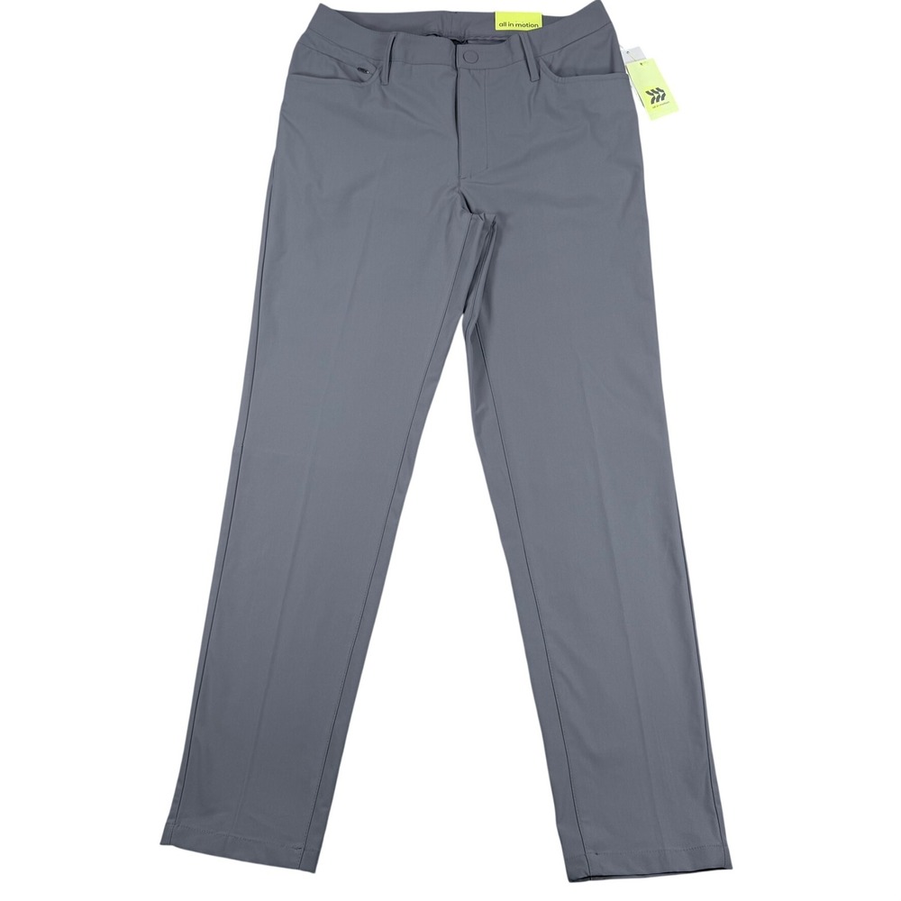 All in Motion Mens 34x32 Gray Polyester Golf Pants Performance Active Trousers